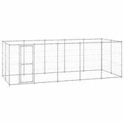 Vanjski kavez za pse od pocincanog celika 12,1 m2