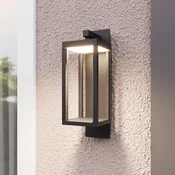 Lucande LED zunanje stensko svetilo Ferdinand, komplet 3 kosov, siva, 38 cm - Sodobni - temno siva, prozorna - Steklo