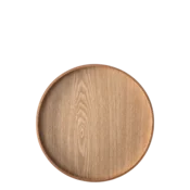 Okrogli pladenj O 30 cm, V: 3.5 cm – Elements Wood jesen - 593984