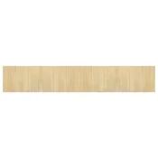 Vidaxl Preproga pravokotna svetlo naravna 70x400 cm bambus