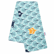 NEW BABY Flanelna plenica z živalmi v gozdu