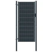 Vrata za ogradu PVC i celik 100x204 cm Antracit