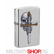 Zippo Upaljač Sword Skull Silver DesignZippo Upaljač Sword Skull Silver Design