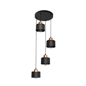 Luster na sajli EDISON 4xE27/60W/230V