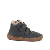 Otroški barefoot zimski čevlji FRODDO ZIMNÍ FURRY temno modri - 28
