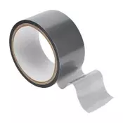 PVC neoprijemljiv trak - 20 m - srebrn