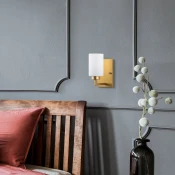 Opviq Zidna lampa E27 Max 40W, Zlatna