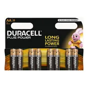 Duracell alkalne baterije Plus Power MN1500B8 AA, 8 kosov