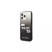 Karl Lagerfeld futrola za iPhone 13 pro black karl & choupette gead gradient ( GSM114872 )