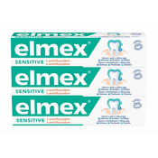 Elmex Sensitive zobna pasta, 3x 75 ml