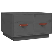 Stolic za kavu sivi 60 x 53 x 35 cm od masivne borovine