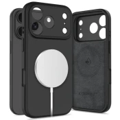 Tech-protect Silicone MagSafe ovitek za iPhone 17 Pro Max, črn