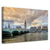 shumee Platno s sliko Arhitektura London Big Ben 90X60