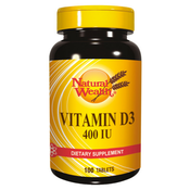 Natural Wealth Vitamin D3 10 µg, 100 tablet