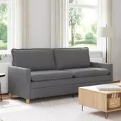 vidaXL Kavč Temno siva 196 x 81 x 87,5 cm Blago