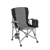 Leziter Comfort fotelj z držalom za skodelico sive barve