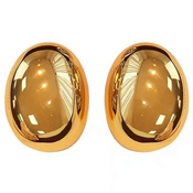 Naušnice Retro Oval - Zlatna KP29333