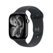 APPLE Watch Series 11 Cellular 46mm Jet Black Aluminium Case with Black Sport Band - M/L