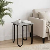 vidaXL Klubska miza Siva Sonoma 40 x 40 x 45 cm Inženirski les