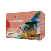 Cleverclixx Magnetna dirkalna steza – Avto zeleno – 1 kos