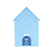 Zidni sat sa zvukom Karlsson Dog House 36,5 x 26,5 cm boja: plava