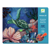 3D komplet za bojanje Djeco - Dubine oceana