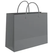 VREĆICE UKRASNE 50X37X12CM SJAJNA PLASTIFIKACIJA FORNAX SREBRNE