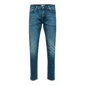 SELECTED HOMME Kavbojke Leon, modra