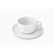 DUKA Porcelanasta skodelica 320 ml s krožnikom 17 cm Elegantna NORD