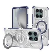Hibridni ovitek Carbon Shield Pro za Motorola Edge 60 Pro - blue transparent