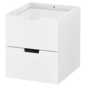 NORDLI Modularna komoda, 2 fioke, bela, 40x45 cm