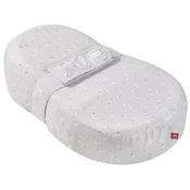 Gnezdo za spanje za dojenčke Cocoonababy® 10° Natural Linen Red Castle z bež napenjalno ponjavo od 0-3 mesece