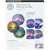 Daler Rowney Simply Art ustvarjalni set Wood Slice 8 x 12 ml