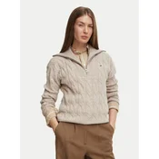 Tommy Hilfiger Pulover WW0WW46425 Bež Regular Fit