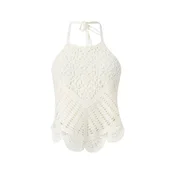 HOLLISTER Top s naramenicama MAR4 vuneno bijela