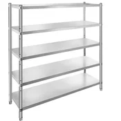 VEVOR Polica za shranjevanje 5-nadstropna 1801x45x1801 cm 7484 kg nastavljiva
