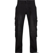 Jeans hlače Cargo, Črna