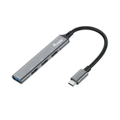 Equip USB-C 3.2 Gen 1 Hub/Koncentrator 5Gbps Czarno-Szary
