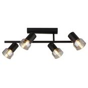 Rabalux Plafonska spot lampa Hatice, 4xE14, Crna