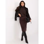 Skirt-MI-SD-G9139.33-dark brown