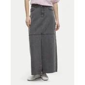 Vila Jeans krilo Kiki 14104371 Siva Regular Fit