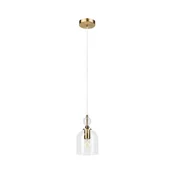 Luster na sajli VELARE 1xE27/15W/230V zlatna/prozirna