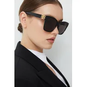 Sunčane naočale Balenciaga za žene, boja: crna BB0102SA