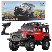 Licencirani avto na daljinsko upravljanje Land Rover Defender 90 1:14 - rdeč