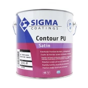 POKRIVNA BARVA ZA LES KOVINO SIGMA CONTOUR PU SATIN 2,5l BELA | Topdom