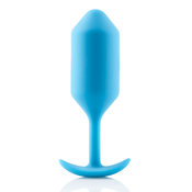 Analni čep B-Vibe - Snug Plug 3, svetlo moder