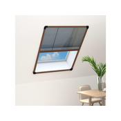 Den Plise komarnik za okna aluminij rjav 80x100 cm