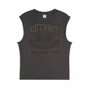 Bershka Majica  rjava / antracit / črna
