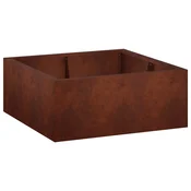 Zadrževanje stene 4 kos 100 x 100 x 50 cm Rjav