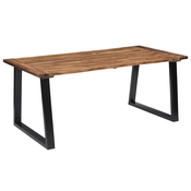 VIDAXL jedilna miza iz trdnega akacijevega lesa (180x90cm)